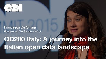 OD200Italy: a journey into the Italian open data landscape: Francesca De Chiara - ODI Summit 2015