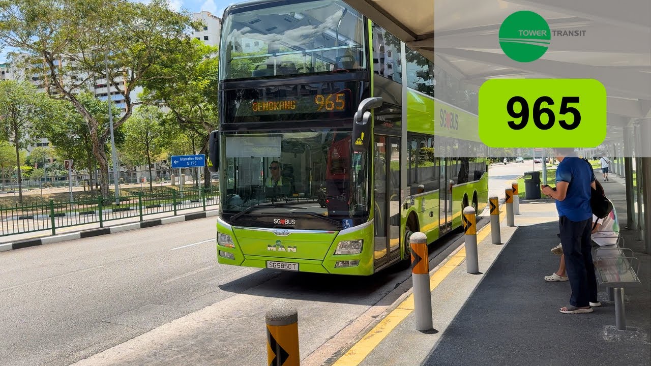 SMRT Bus Service 965 SBS5850T MAN ND323F (Euro V) (Batch 3)