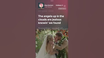 Thumbnail of 💍 Alex Warren ‘Ordinary’ Wedding Version Lyrics #shorts