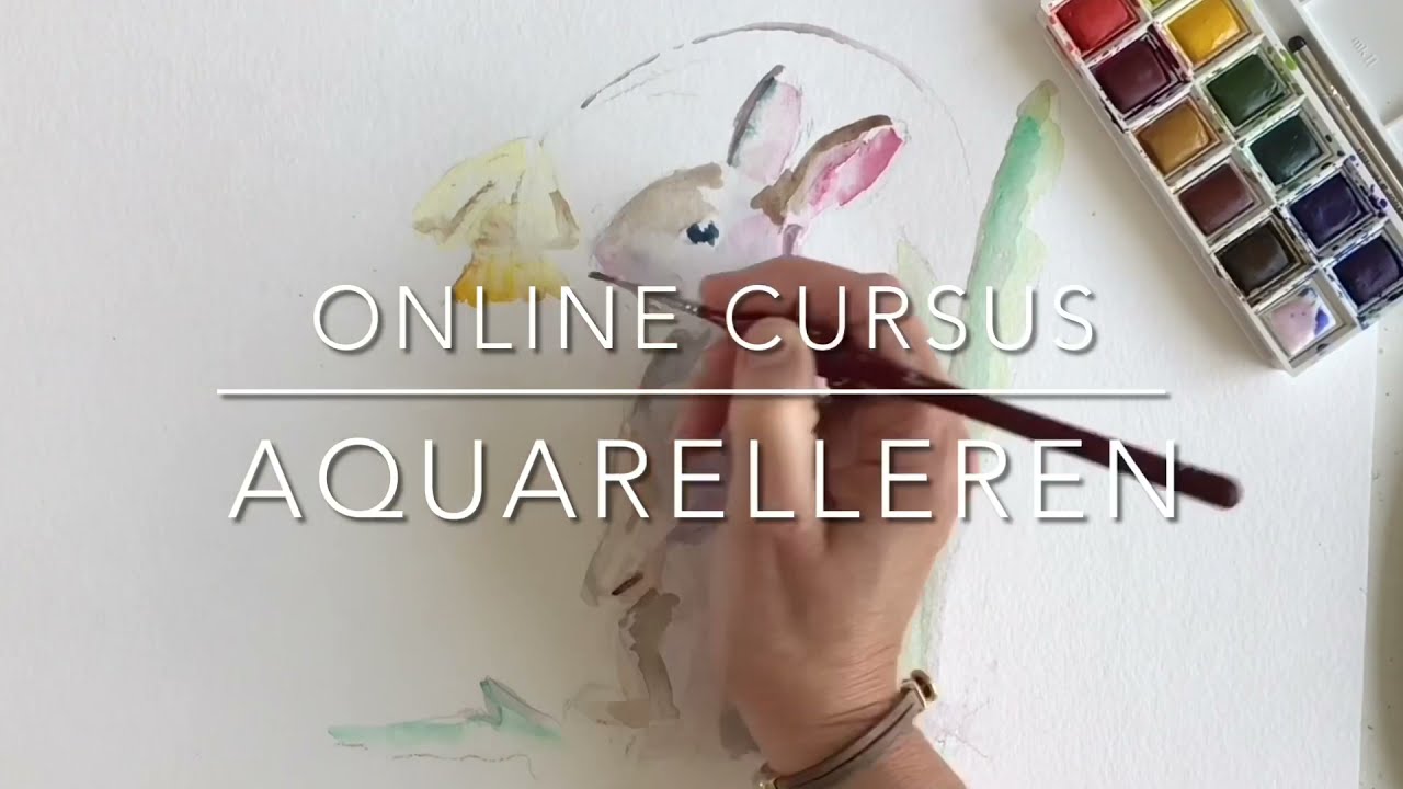 Online cursus leren Aquarelleren en schilderen voor beginners, Lida Meines, hoe maak ik een aquarel,