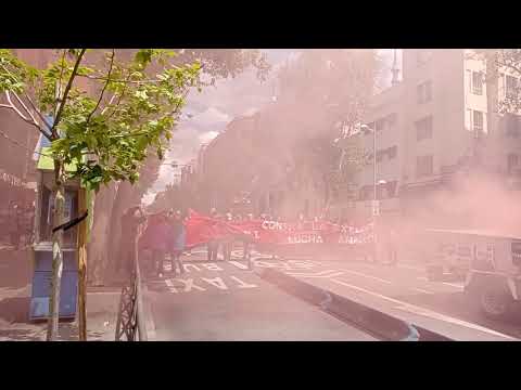 Protesta contra el gobierno en Madrid