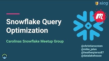 Snowflake Query Optimization