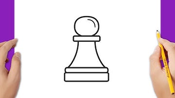 How to draw a chess pawn