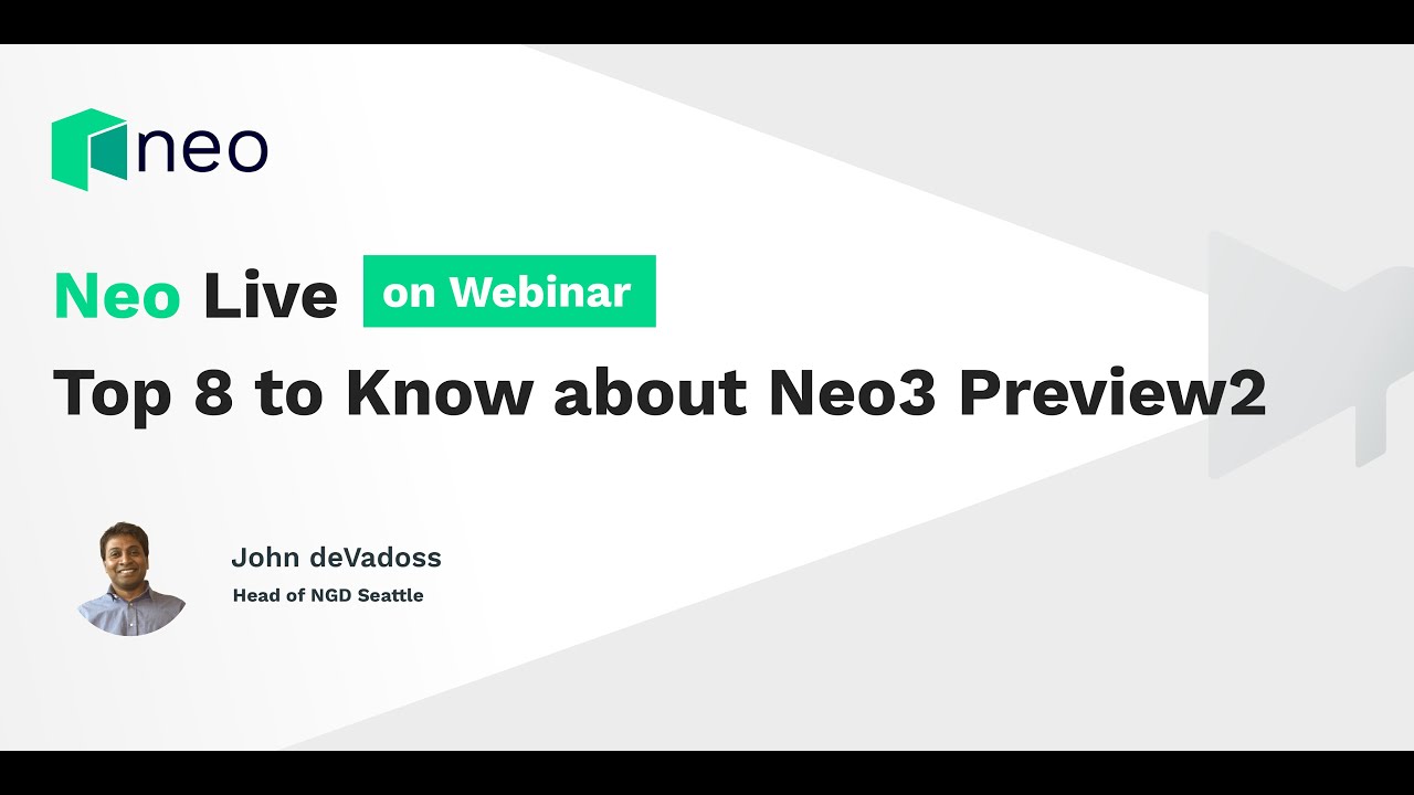 Neolive On Webinar Top 8 To Know About Neo3 Preview2 Youtube