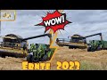 Winter Gerste Ernte 2023 mit dem New Holland CX 8070 Mähdrescher Getreideernte 2023