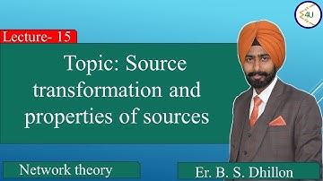 Lec-15 Source transformation and properties of sources (PSPCL-JE)