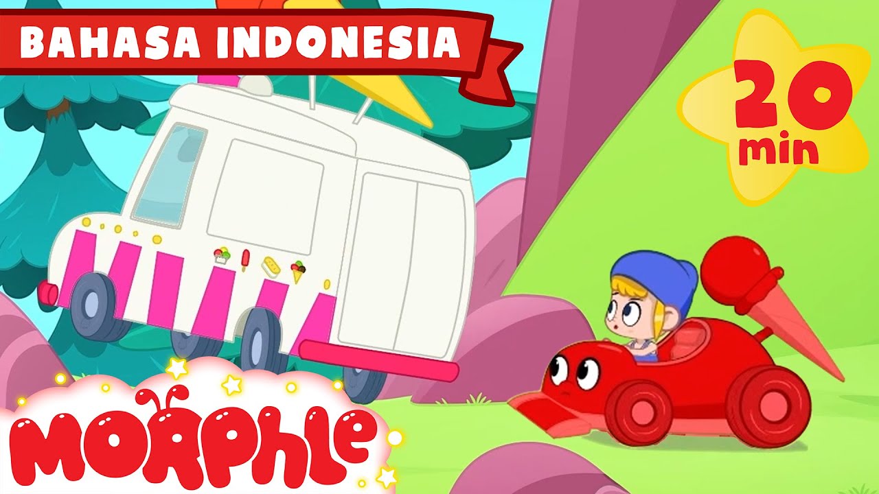 ⁣Mobil Balap Es Krim | Morphle - Bahasa Indonesia | Kartun Anak-Anak