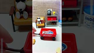 Playing Full Sets of Re-Ment Snoopy's Garage |リーメント | スヌーピー | #shorts #miniature