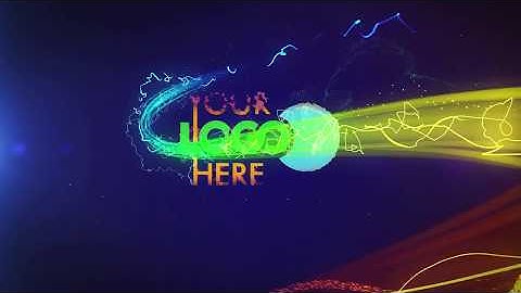Colorful Particle electric light Logo Reveal fast quick intro opening