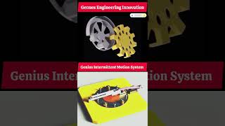 Geneva Gear Drive Mechanism | Genius Intermittent Motion System #shorts