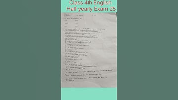 Class 4th | English |  Half Yearly Exam 2025 #halfyearlyexams #class4english #shorts #education
