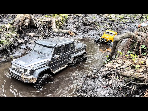 Видео: Выкатил TRX6 Mercedes G63 в мощный гряземес! RC crawler трофи в Измайлово 14.04.2024