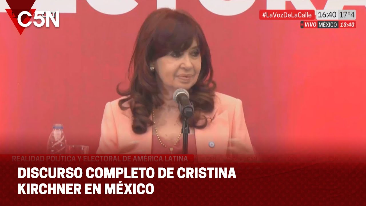 DISCURSO completo de CRISTINA KIRCHNER en el CURSO “REALIDAD POLÍTICA y ...
