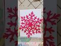 Easy and attractive paper snowflake wall hangings  diy christmas paper decor shorts viral