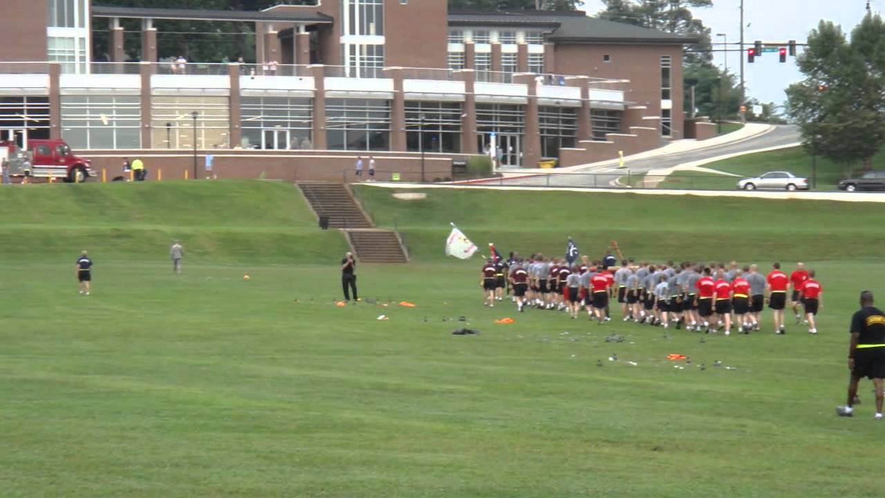 Fall 2012 FROG Week Run End Marching Onto Drill Field YouTube