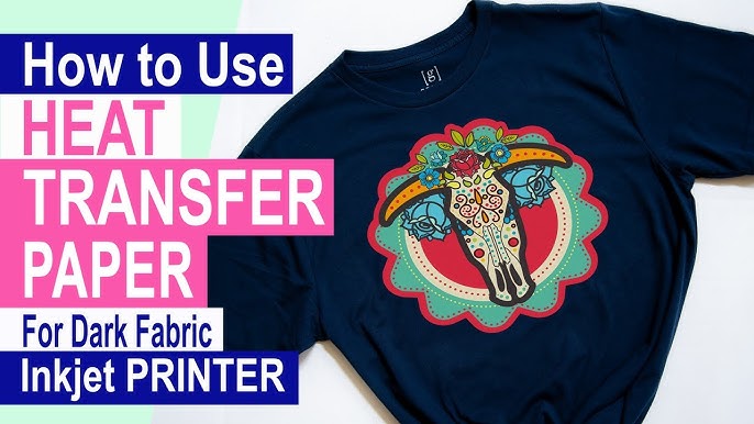 TransOurDream TransOurDream DIY Heat Transfer Paper for T Shirt (Dark 3.0,  8.5x11'', 10 Sheets) Make Fashion Tee with Iron on Transfer Paper for Dark  Fabric Printable Heat Transfer Vinyl for Laserjet&Inkjet Printer