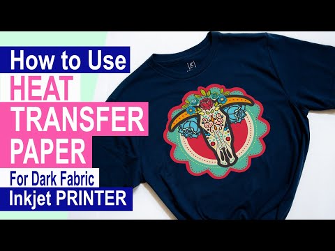 How to Use Heat Transfer Paper for Dark Fabric. [Using Inkjet Printer