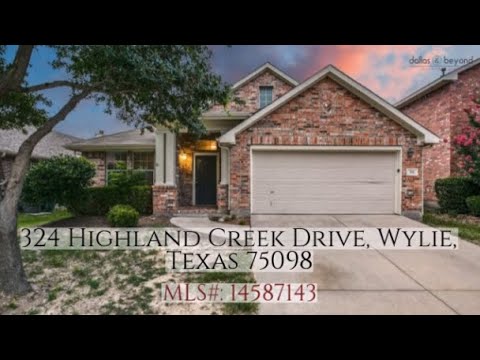 324 Highland Creek Drive, Wylie, TX home video tour