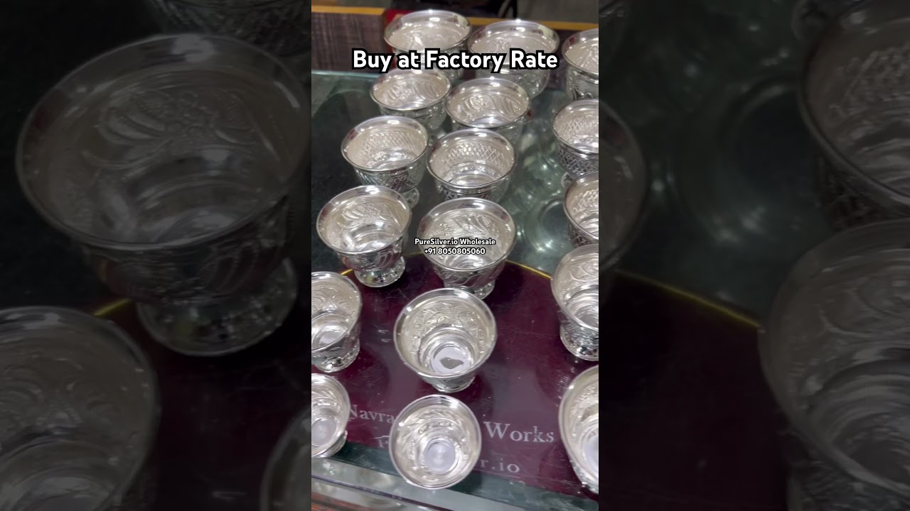 Wholesale 925 BIS Hallmarked Pure Silver Kumkum Cups 