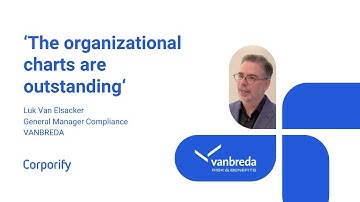 Vanbreda Risk & Benefits - Luk Van Elsacker - General Manager Compliance - Testimonial Corporify(EN)