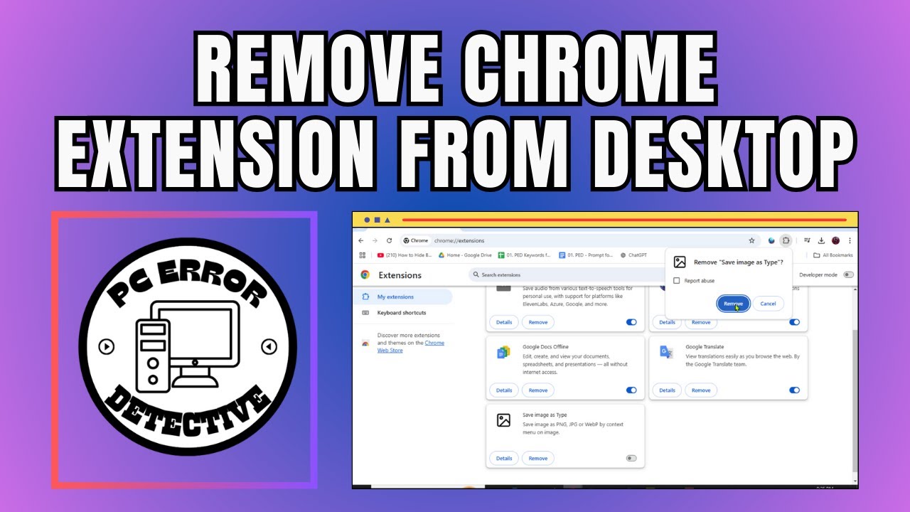 How to Remove Chrome Extension From Desktop - Quick Tutorial {2025}