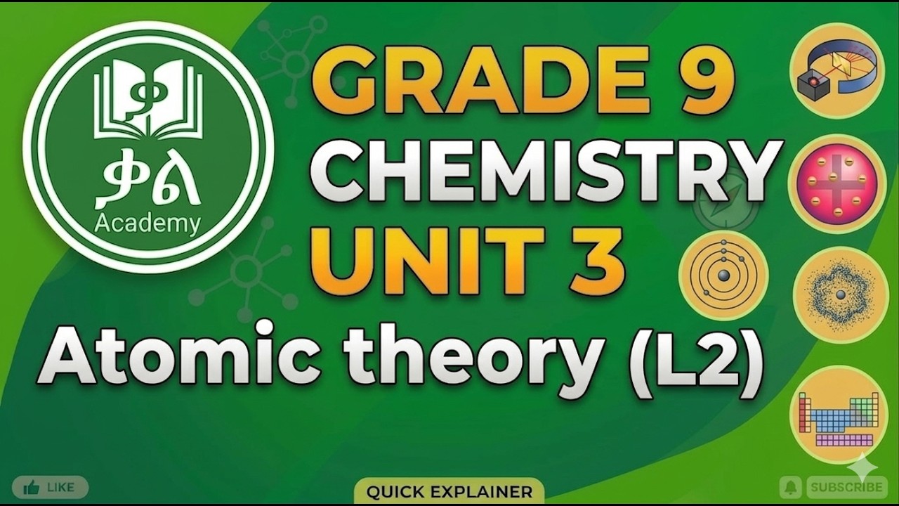 Atomic Theory | Grade 9 Chemistry | Unit 3 | Lesson 2