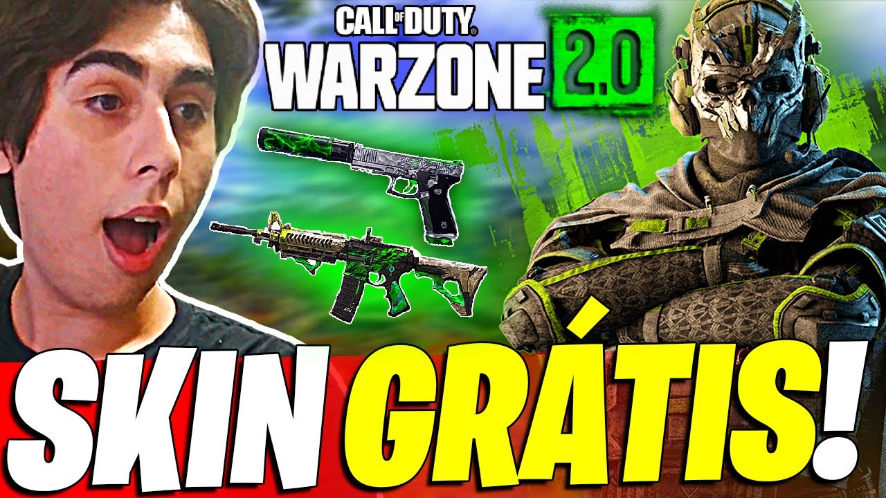 COMO PEGAR NOVAS SKINS GRÁTIS WARZONE 2! SKINS GRÁTIS WARZONE 2.0