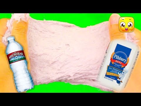 Making Slime With Flour And Water Diy Slime Without Glue Or Borax Or Cornstarch Or Shampoo