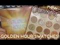 Colourpop golden hour palette  close ups swatches  lots of comparisons