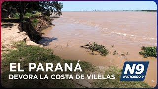 El Paraná Devora La Costa De Vilelas