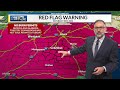 Warm Today, Fire Danger Saturday as Red Flag Conditions Develop-Bob Jeswald Weather Update 5PM 3/27/