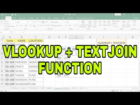 VLOOKUP With TEXTJOIN Function in Excel