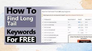 Amazon Keyword Research - How to Find Long Tail Keywords for FREE