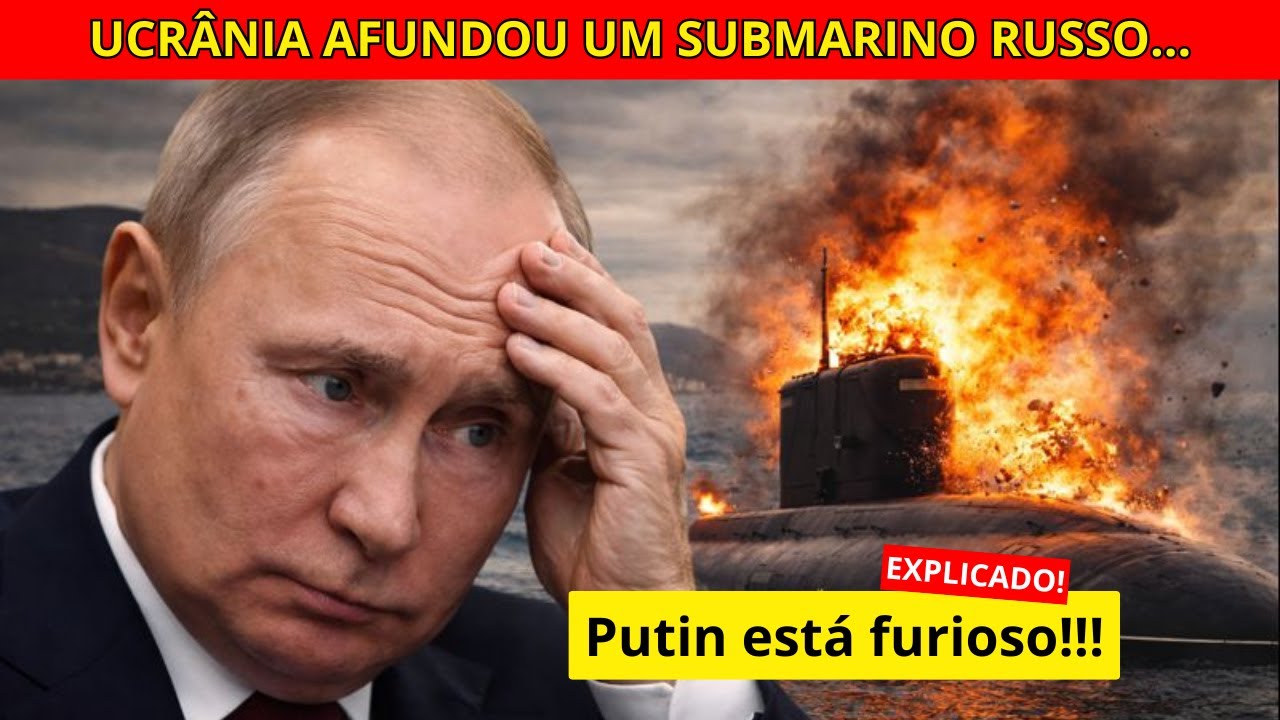 Ucrânia destrói submarino russo da classe Kilo em Novorossiysk com drone submarino