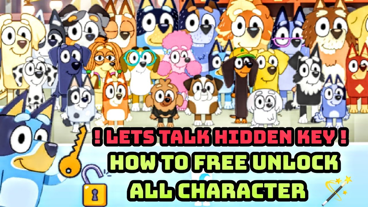 Bluey The Videogame Lets Talk Hidden Key How To Free Unlock All ...