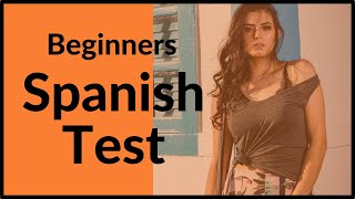 TEST for beginners in SPANISH | BASIC SPANISH lessons 1