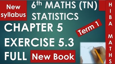 TN Samacheer 6th maths chapter 5 exercise 5.3 full answers New Book New Syllabus