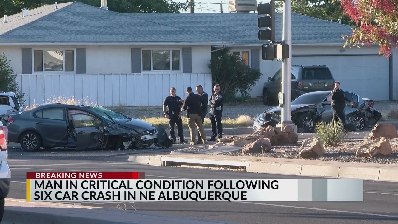 Man in critical condition after 6 vehicle crash in northeast ...