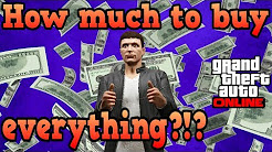 How much would it cost to buy everything in GTA Online?