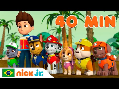 Patrulha Canina | 40 MINUTOS dos MELHORES resgates  | Nick Jr. em Português