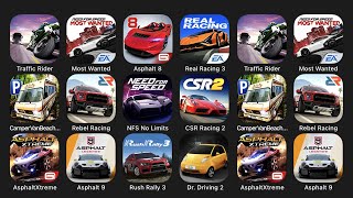 Traffic Rider, Most Wanted, Asphalt 8, Real Racing 3, Camper Van Beach, Rebel Racing, NFS No Limits screenshot 5
