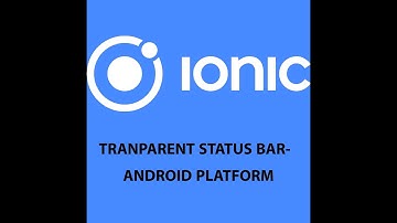 ionic5 transparent status bar