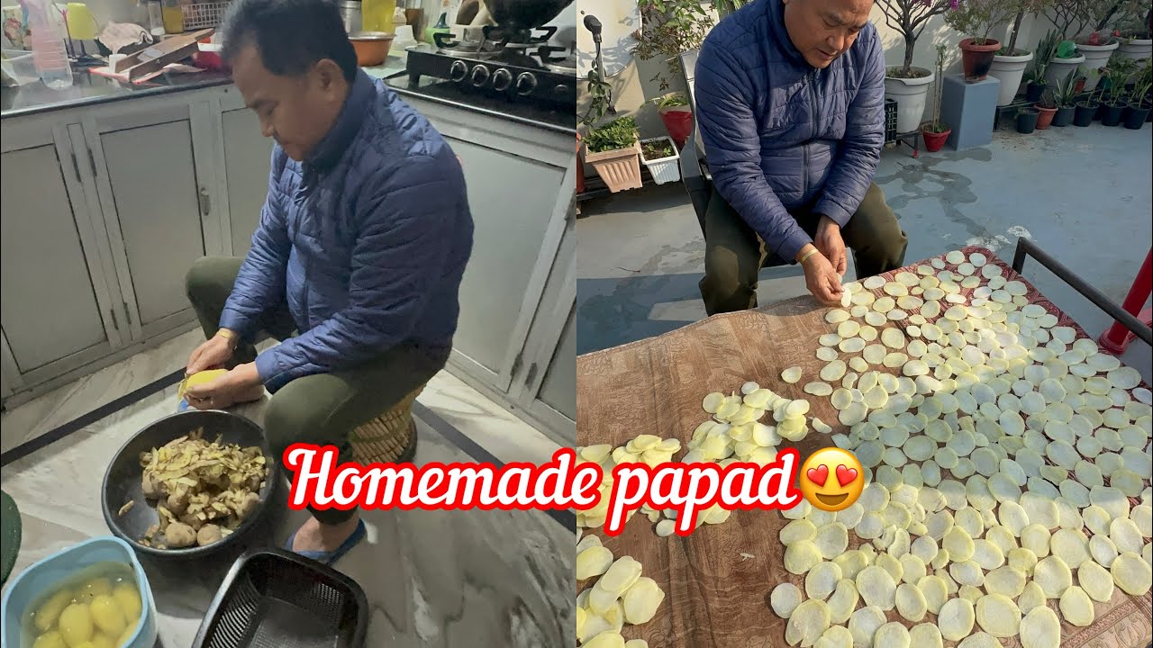 🫟होली शुरू हो गई है और पापड़ अब बन रहे हैं मेरे 🫣🥰 ￼homemade papad ￼(happy holi )🫟