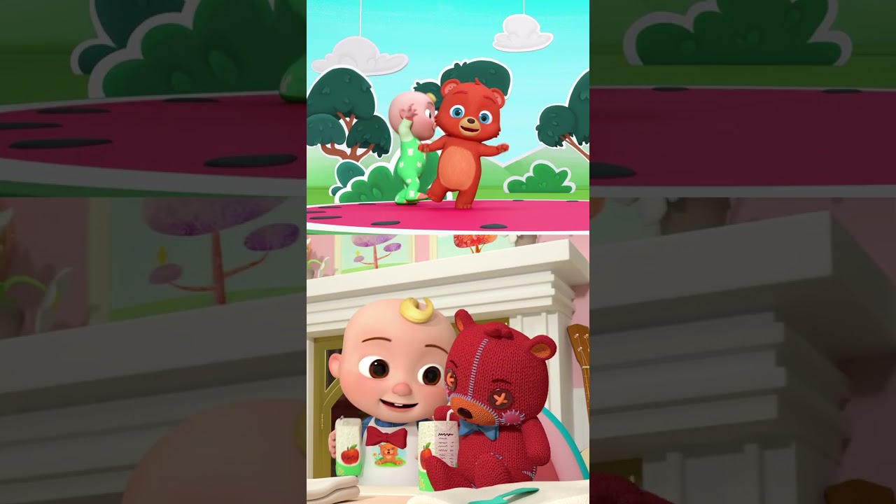 Summer splash with boba bear #shorts #cocomelon #dance #song #party #nurseryrhymes #learning