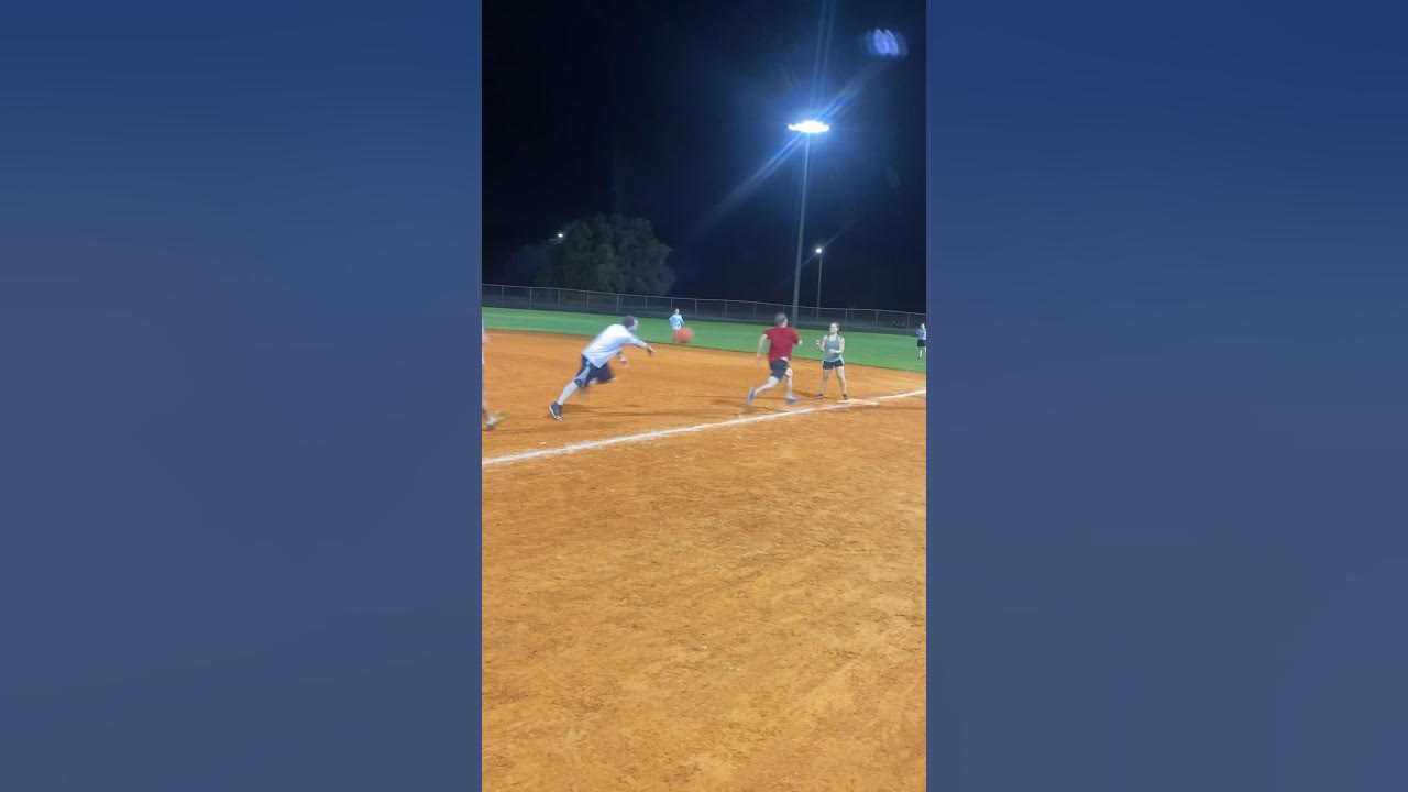 Kickball nice bunt 180 kickball league sports kick espn bunting