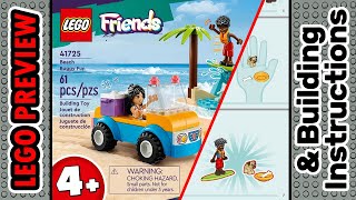 Preview 41725, Lego Friends, Beach Buggy Fun Building Instructions Lego 2023