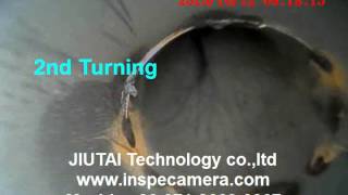 JIUTAI GT-22D Inspection Camera in 50mm Stainless Steel Pipe