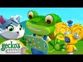 Gecko and Kat Can&#39;t Find Blue | Gecko&#39;s Garage | Trucks For Children | Cartoons For Kids