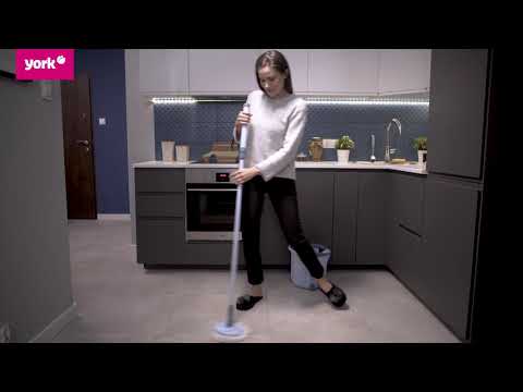 Набір для прибирання York Special, відро, обертаюча швабра, 2 типи насадок (072740), видео 2