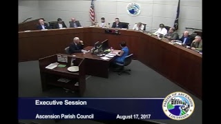 Ascension Parish Council - August 17, 2017